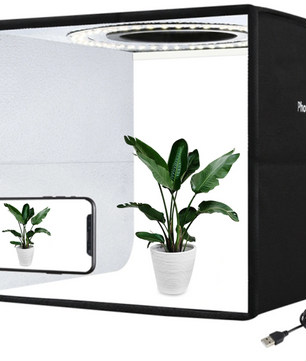Draagbare Fotostudio Lightbox – Opvouwbare LED Fototent met 12 Achtergronden
