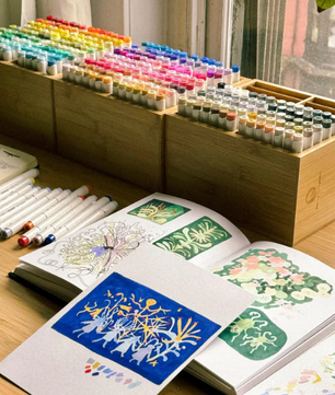 Bamboe Marker Organizer – Houten Desktop Opberger met 18/32 Vakjes