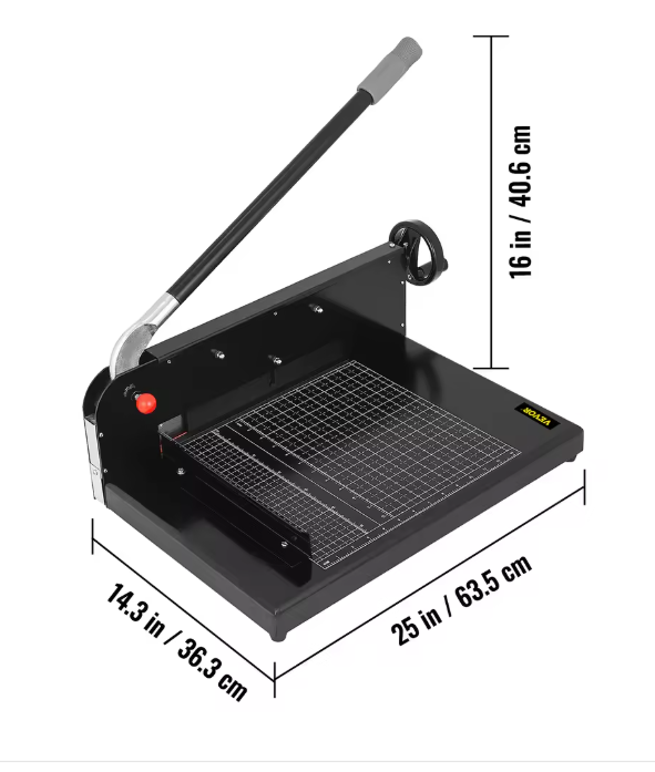 Heavy-Duty A4 Papiersnijder – Handmatige Guillotine tot 300 Vellen