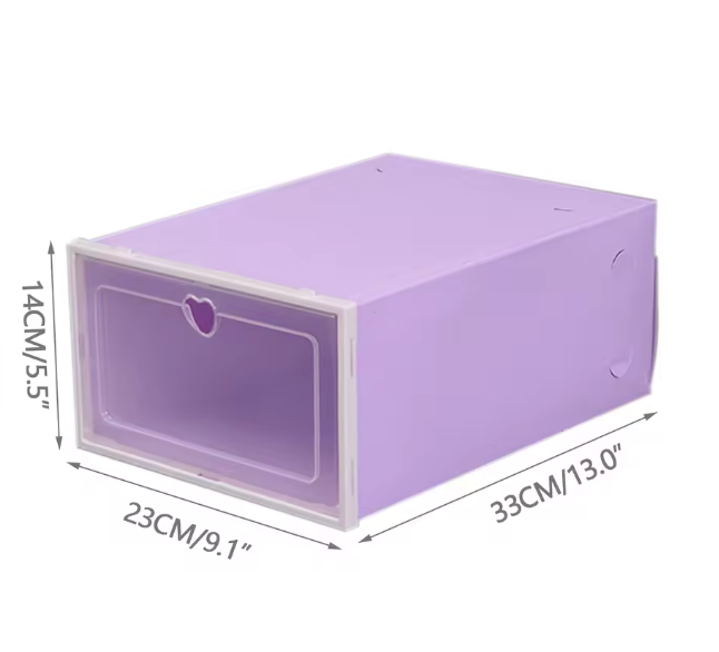 20-Delige Stapelbare Schoenenorganizers – Kunststof Opbergers voor Kast en Hal