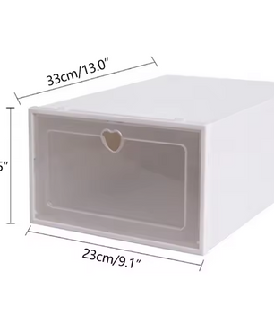 20-Delige Stapelbare Schoenenorganizers – Kunststof Opbergers voor Kast en Hal