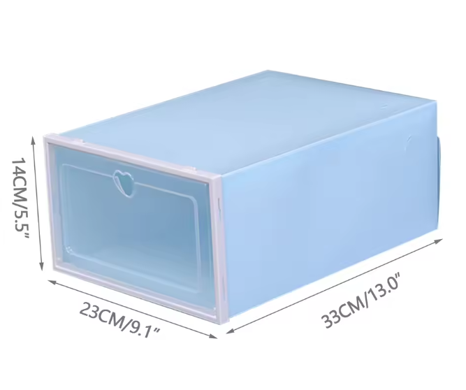 20-Delige Stapelbare Schoenenorganizers – Kunststof Opbergers voor Kast en Hal