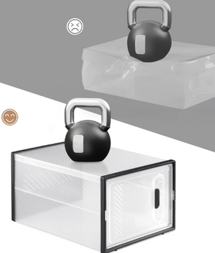 Transparante Schoenenboxen met Magneetsluiting – Stapelbare Opbergers Set