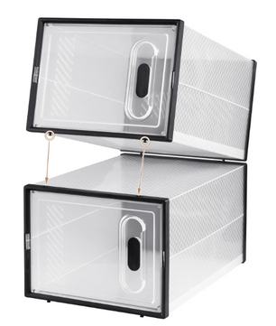 Transparante Schoenenboxen met Magneetsluiting – Stapelbare Opbergers Set