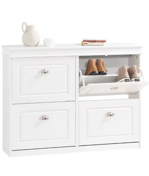 Schoenenkast met 4 Kieplades – Smal Model met 8 Opbergvakken