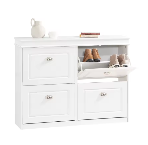 Schoenenkast met 4 Kieplades – Smal Model met 8 Opbergvakken