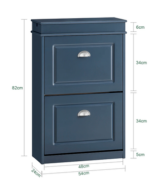 Schoenenkast met 4 Kieplades – Smal Model met 8 Opbergvakken