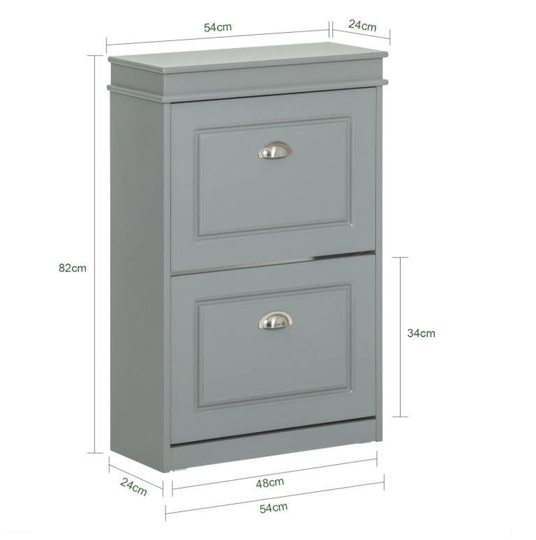 Schoenenkast met 4 Kieplades – Smal Model met 8 Opbergvakken