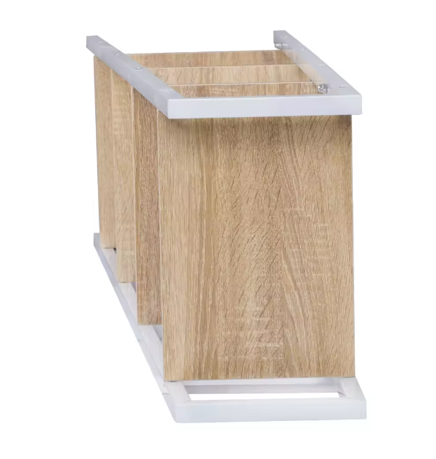 Industriële Boekenkast met 4 Planken – Houten Opbergrek met Metalen Frame voor Woonkamer of Kantoor