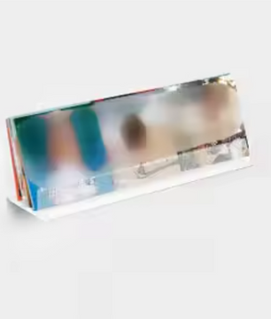 Set van 6 Transparante Acryl Wandrekken voor LP’s – Stijlvolle Platenhouders voor Muurdecoratie