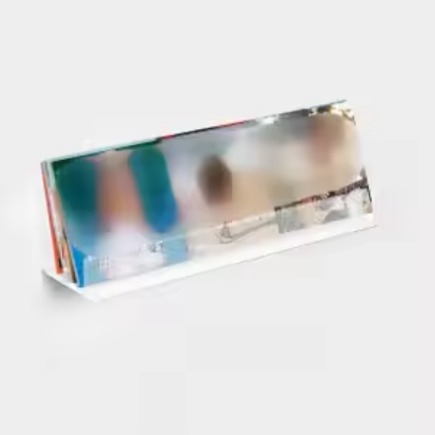 Set van 6 Transparante Acryl Wandrekken voor LP’s – Stijlvolle Platenhouders voor Muurdecoratie