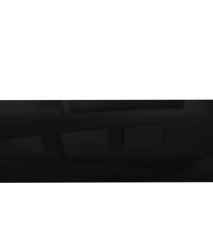 Hoogglans Zwarte Zwevende Wandplank 40x23x3,8 cm – MDF Wandrek met Onzichtbare Bevestiging