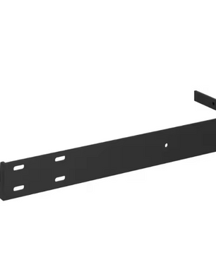 Hoogglans Zwarte Zwevende Wandplank 40x23x3,8 cm – MDF Wandrek met Onzichtbare Bevestiging