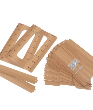 7-Laags Houten Bureau Organizer – Verbrede Papieren Lade met 7 Compartimenten, Modern en Ruimtebesparend