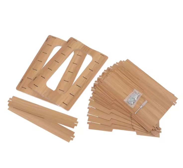 7-Laags Houten Bureau Organizer – Verbrede Papieren Lade met 7 Compartimenten, Modern en Ruimtebesparend