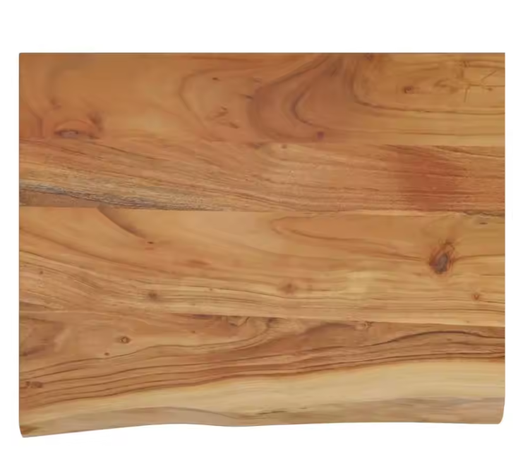 Houten Wandplank van Massief Acaciahout – Rechthoekige Live Edge Plank 40x30x3,8 cm, Rustiek en Duurzaam Wanddecor