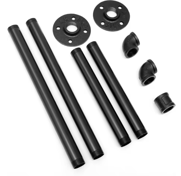 Industriële Wandgemonteerde Kledingrail – Metalen Kledingrek 79/100 cm