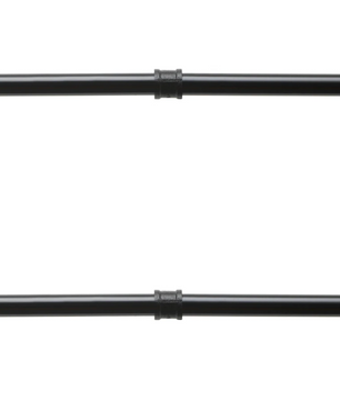 Industriële Wandgemonteerde Kledingrail – Metalen Kledingrek 79/100 cm