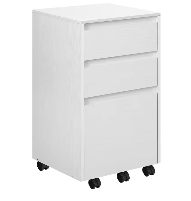 Mobiele Archiefkast met 3 Laden – Verrijdbare Printertafel en amp; Kantooropbergkast