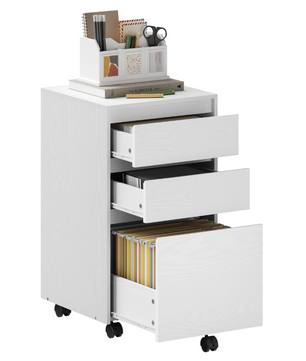 Mobiele Archiefkast met 3 Laden – Verrijdbare Printertafel en amp; Kantooropbergkast