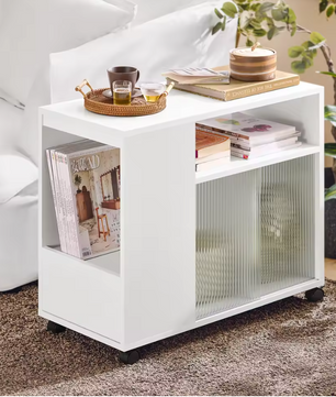 Verrijdbare Archiefkast met Lade en amp; Deuren – Printertafel met Opbergruimte