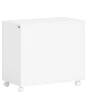 Mobiele Printertafel met Lade en Kast – Opbergmeubel op Wielen voor Kantoor en amp; Thuis