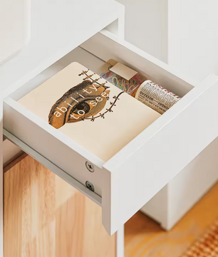 Mobiele Printertafel met Lade en Kast – Opbergmeubel op Wielen voor Kantoor en amp; Thuis