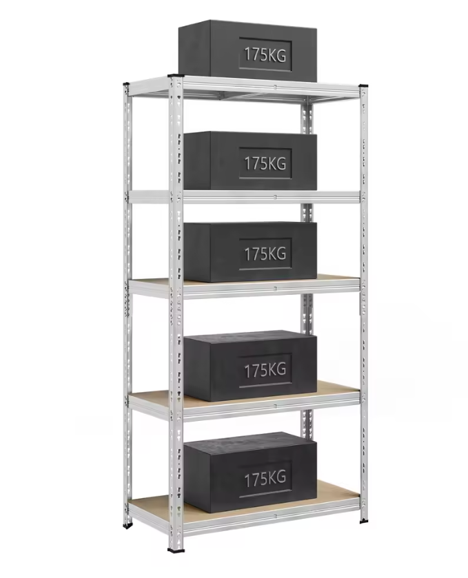 Robuust Opbergrek 50x100x200 cm – 5 Planken – 875 kg Draagkracht