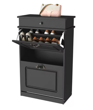 Smal Schoenenrek met 2 Klapdeuren – Witte Schoenenkast