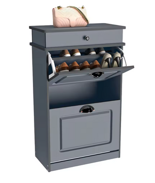 Smal Schoenenrek met 2 Klapdeuren – Witte Schoenenkast