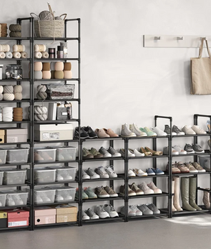 Smal Schoenenrek met 10 Niveaus – Metalen Frame