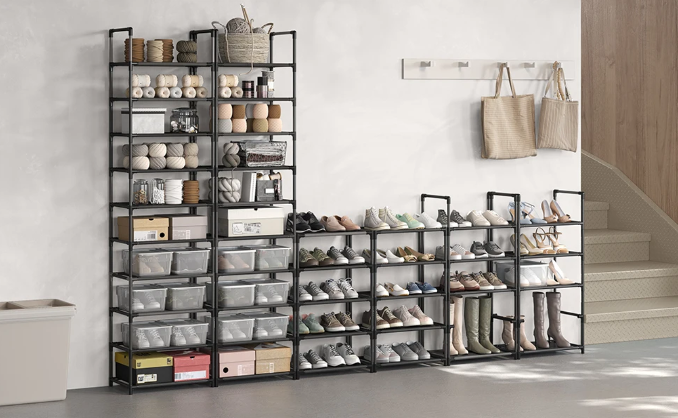 Smal Schoenenrek met 10 Niveaus – Metalen Frame