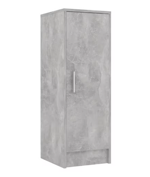 Schoenenkast met 6 Planken – Betonlook, 32×35×92 cm, Compact en Ruimtebesparend