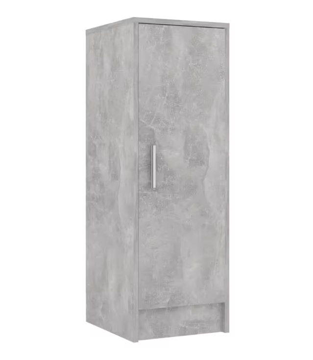 Schoenenkast met 6 Planken – Betonlook, 32×35×92 cm, Compact en Ruimtebesparend