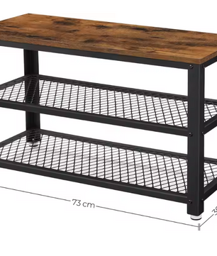 Wandkapstok en Schoenenbank Set – Compleet Opbergsysteem voor Hal en Entree