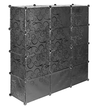 Schoenenrek met 48 Vakjes – Modulair Schoenenkast Systeem met 3×8 Lagen