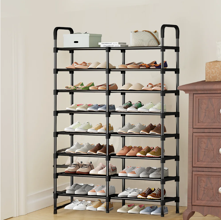 8-Lagen Schoenenrek – Ruimtebesparende Schoenenorganizer met Stofwerend Ontwerp