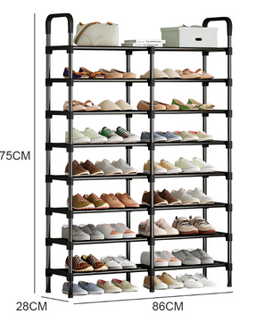 8-Lagen Schoenenrek – Ruimtebesparende Schoenenorganizer met Stofwerend Ontwerp
