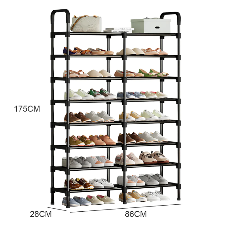 8-Lagen Schoenenrek – Ruimtebesparende Schoenenorganizer met Stofwerend Ontwerp