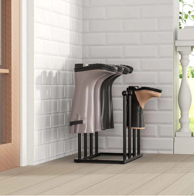 Witte Schoenenkast met 12 Vakken – Ruimtebesparend Houten Schoenenrek