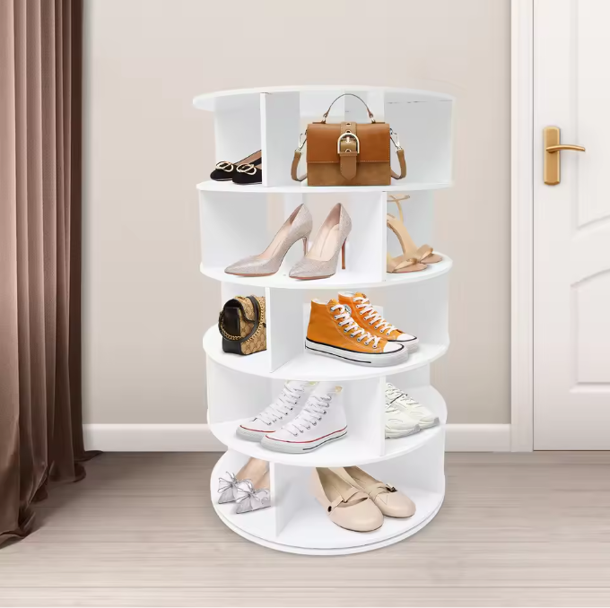Draaibaar Schoenenrek 5 Lagen – Vrijstaand en Ruimtebesparend Organizer