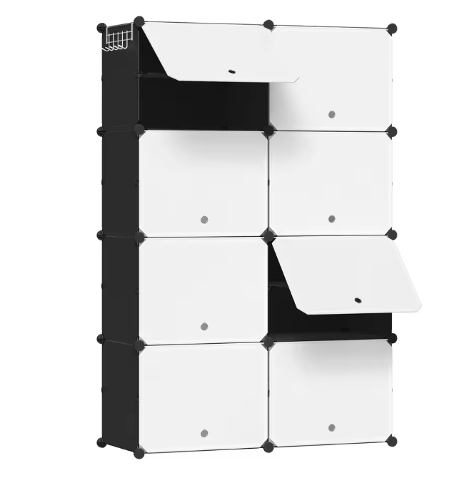 Schoenenkast met 8 Compartimenten – DIY Schoenenrek voor 32 Paar