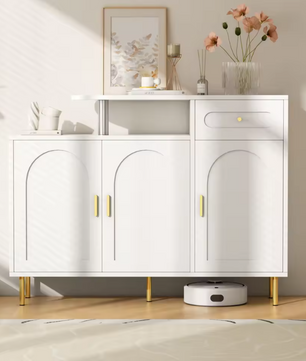 Moderne Dressoir- en Schoenenkast – 1 Lade en 3 Deuren, Wit