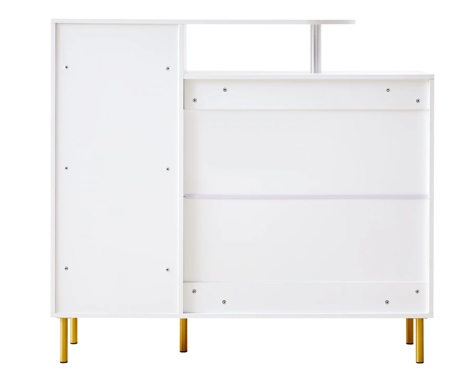 Moderne Dressoir- en Schoenenkast – 1 Lade en 3 Deuren, Wit