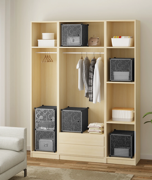 Schoenenkast met 6 Stapelbare Deuren – Modulaire Plastic Opbergboxen