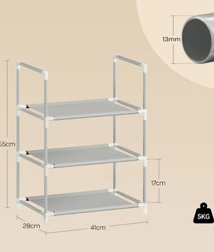 Smal Schoenenrek met 3–8 Lagen – Metaal en Non-woven, Ruimtebesparend