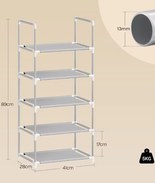 Smal Schoenenrek met 3–8 Lagen – Metaal en Non-woven, Ruimtebesparend