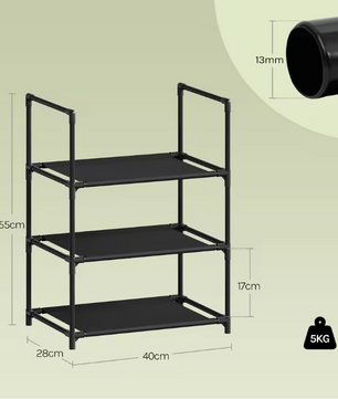 Smal Schoenenrek met 3–8 Lagen – Metaal en Non-woven, Ruimtebesparend