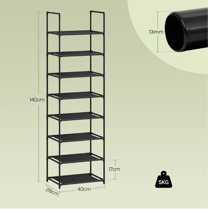 Smal Schoenenrek met 3–8 Lagen – Metaal en Non-woven, Ruimtebesparend