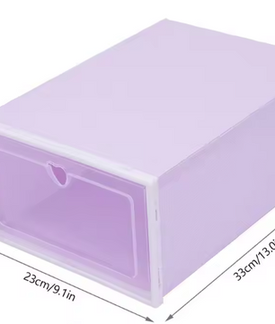 20-delige Transparante Schoenendoos Set – Stapelbare Opbergdozen